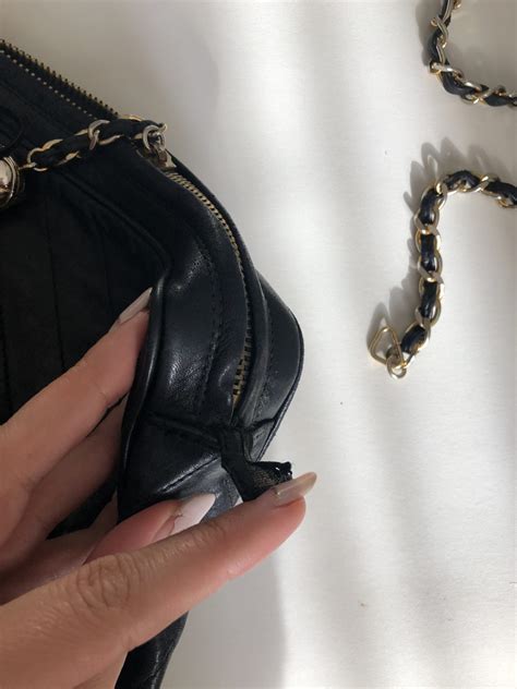 how to restore chanel bag|repair vintage Chanel handbag.